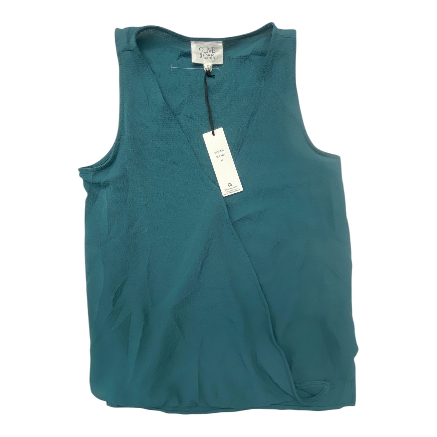 Top Sleeveless By Olive And Oak In Teal, Size:M