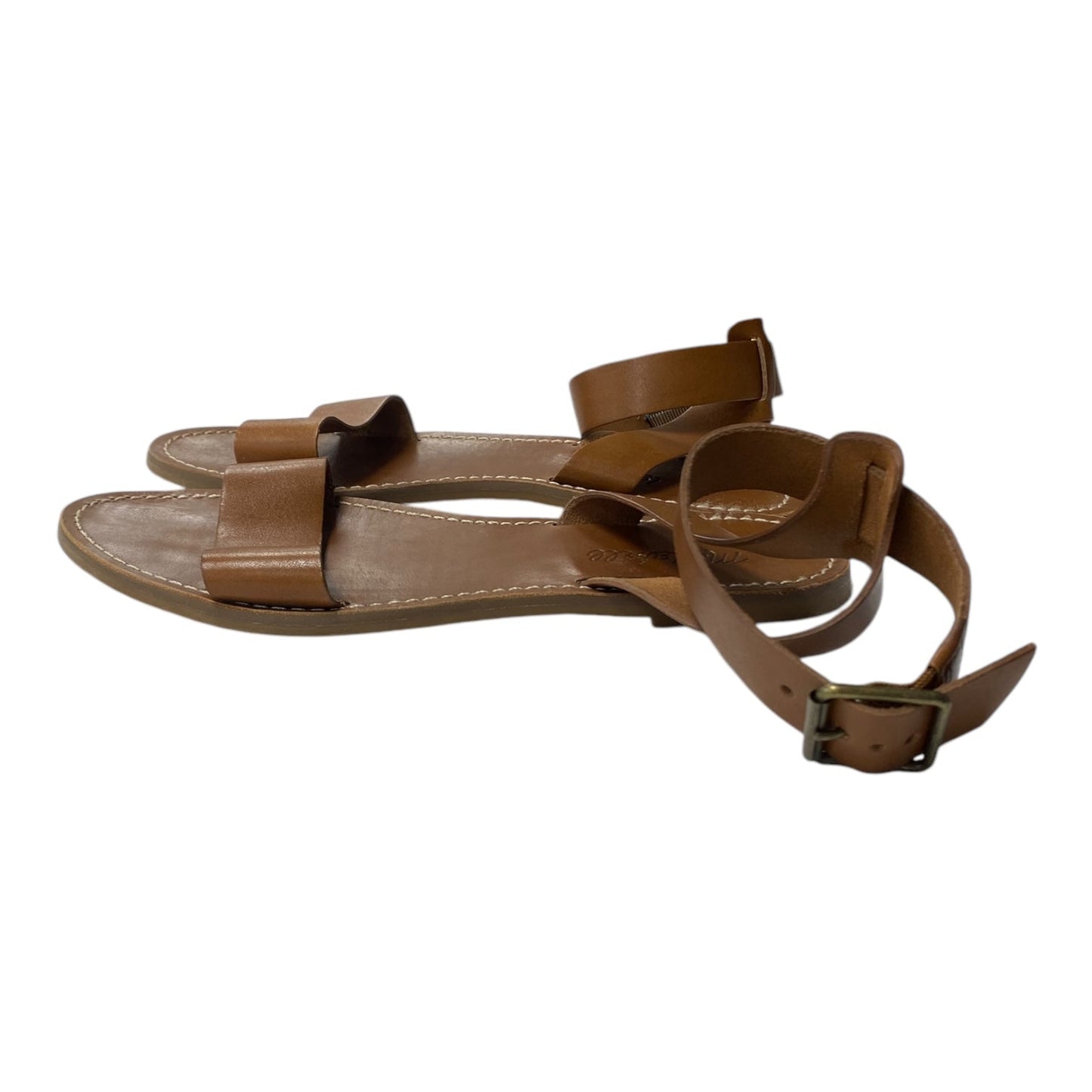 Sandals Flats By Madewell In Brown, Size:7.5