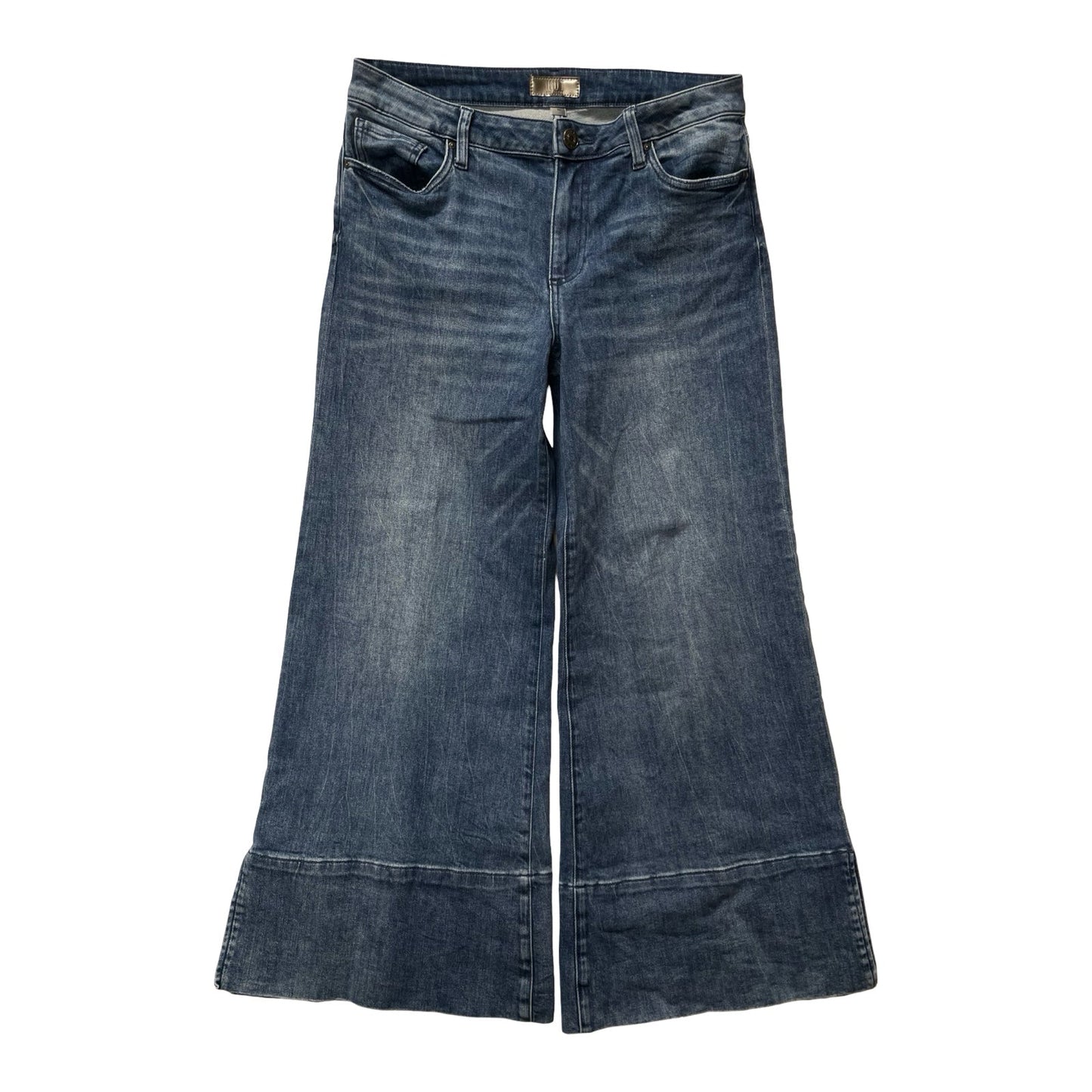 Jeans Wide Leg By Kut In Blue Denim, Size:10