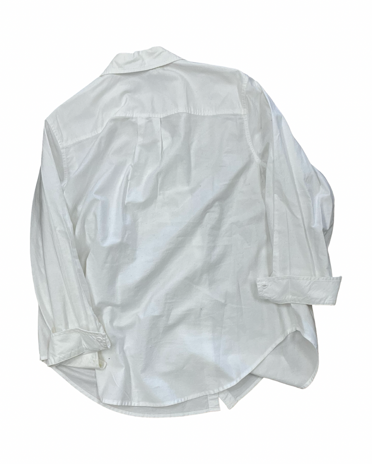 Blouse Ls By St Johns Bay In White, Size:1X