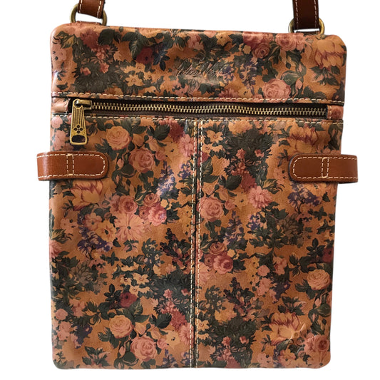 Crossbody Designer By Patricia Nash In Floral Print, Size:Medium