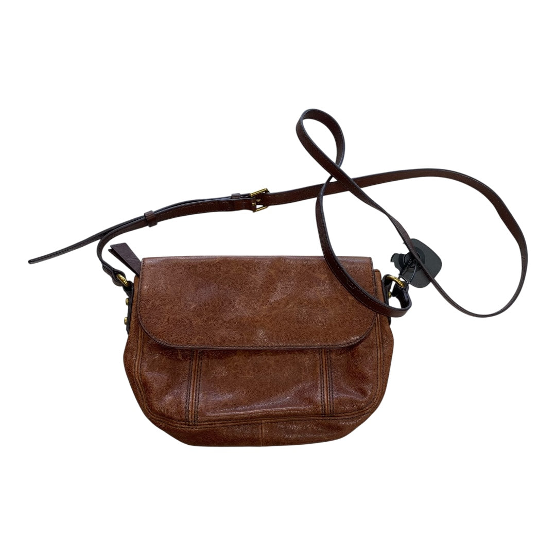 HANDBAG LEATHER by FOSSIL In BROWN, Size: SMALL