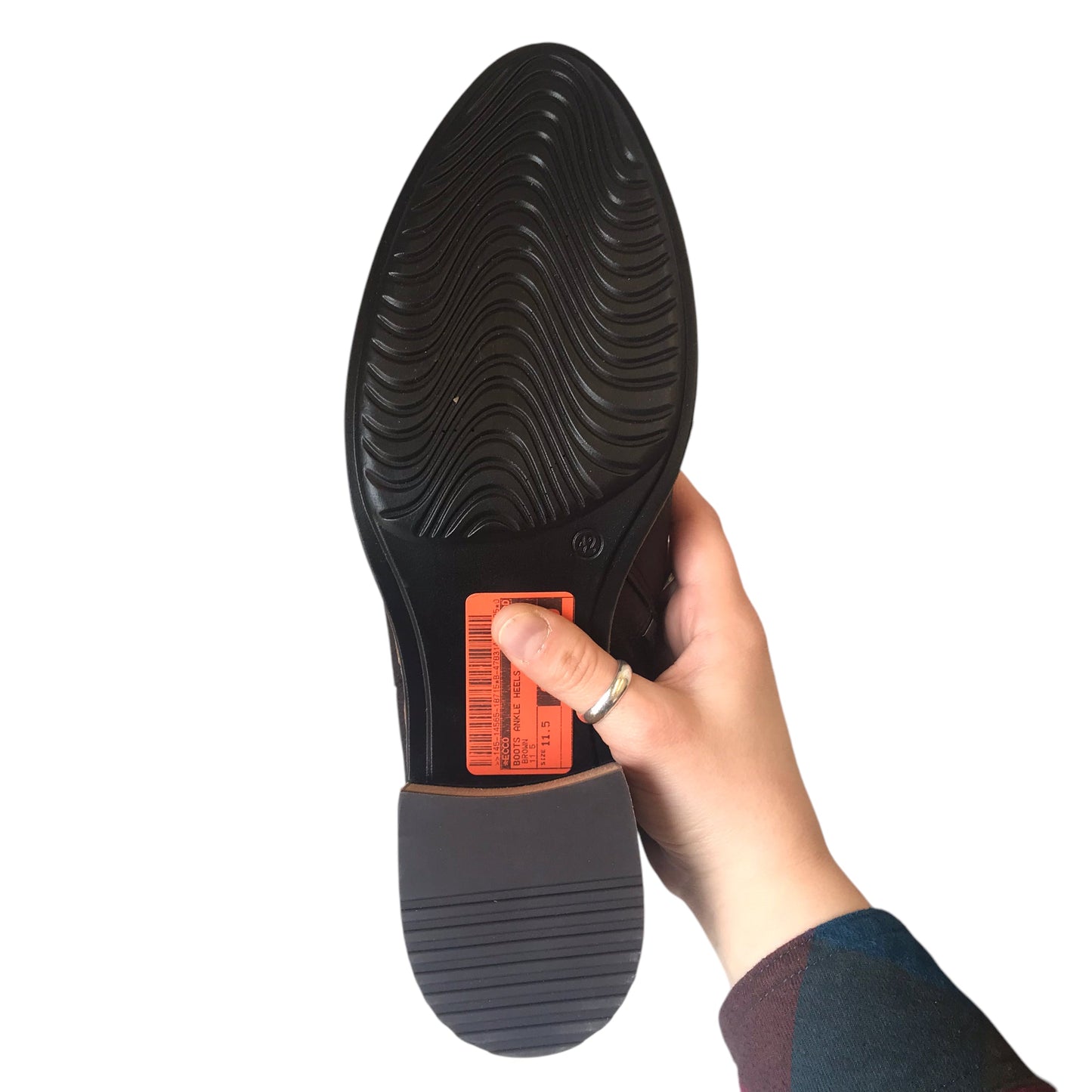 Boots Ankle Heels By Ecco In Brown, Size:11.5