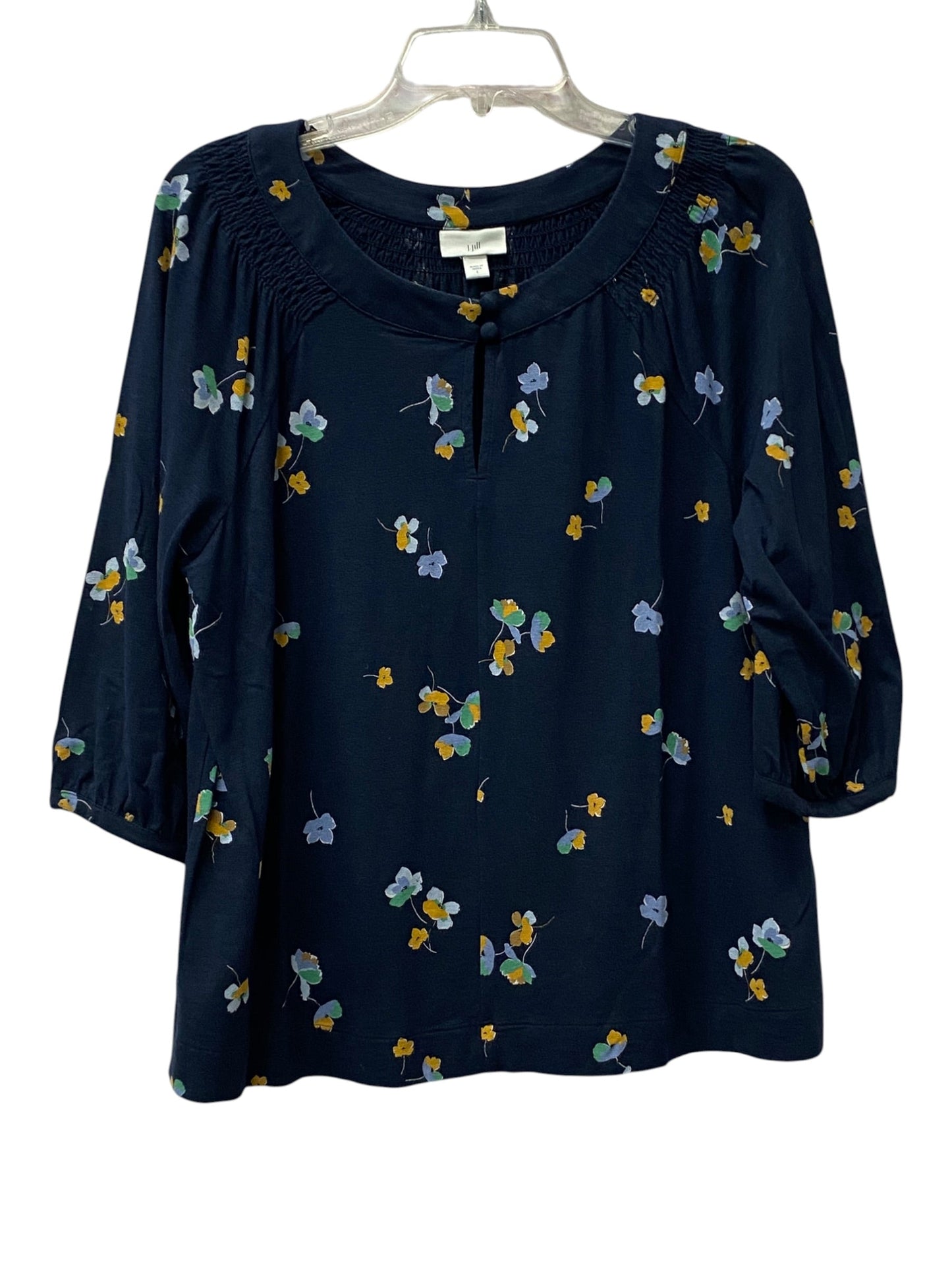 Top 3/4 Sleeve By J. Jill In Blue, Size:S