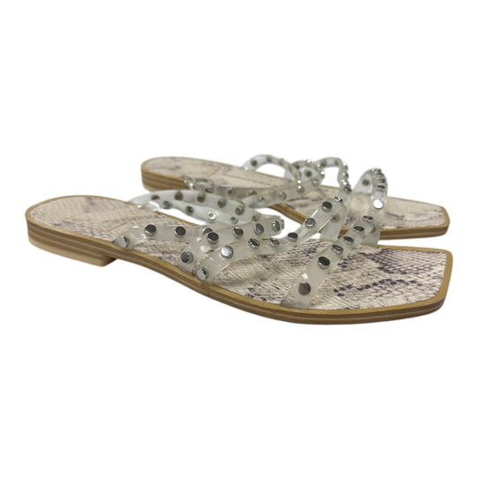 Sandals Flats By Dolce Vita In Snakeskin Print, Size:7