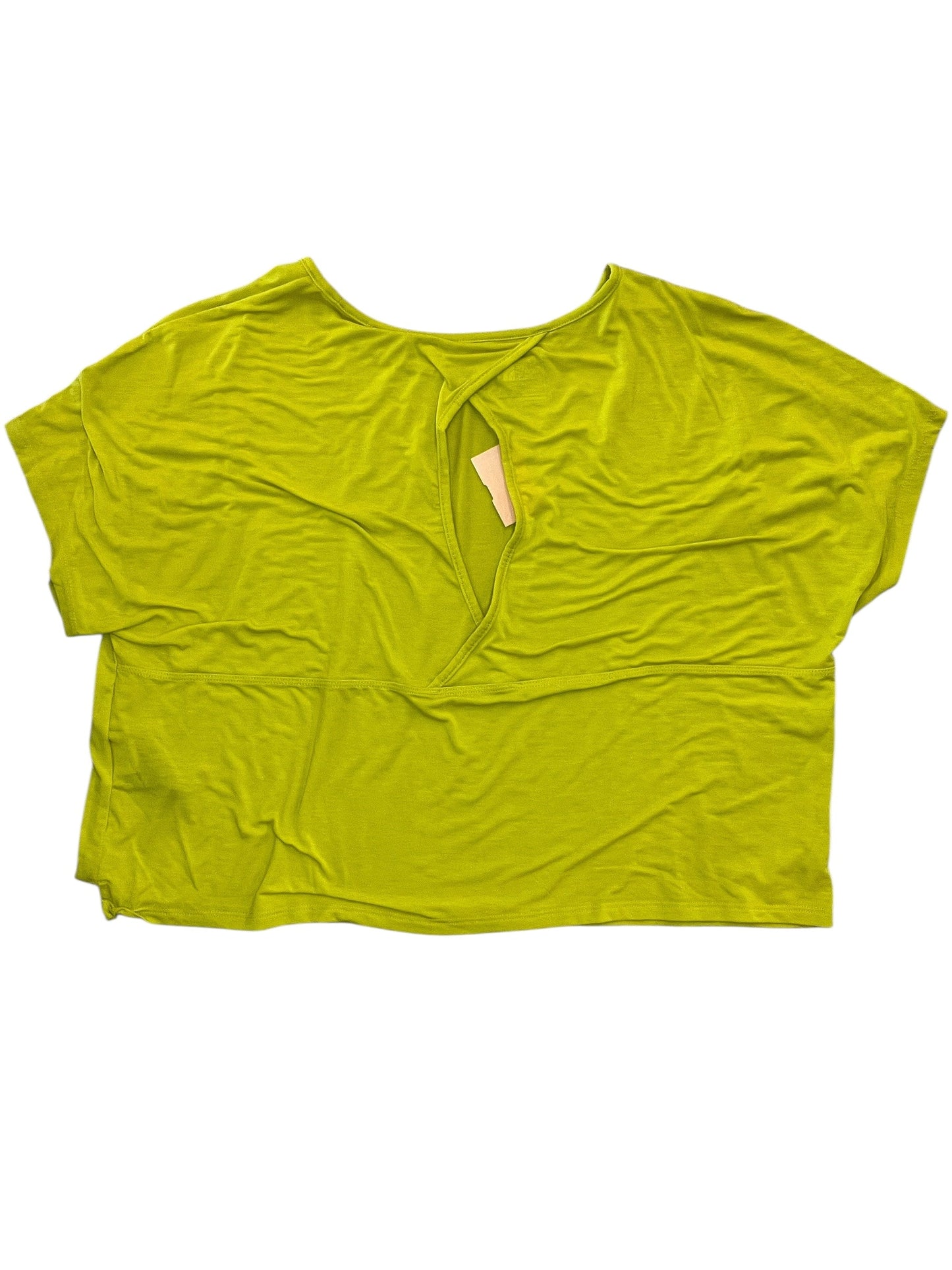 Athletic Top Ss By The North Face In Yellow, Size:L