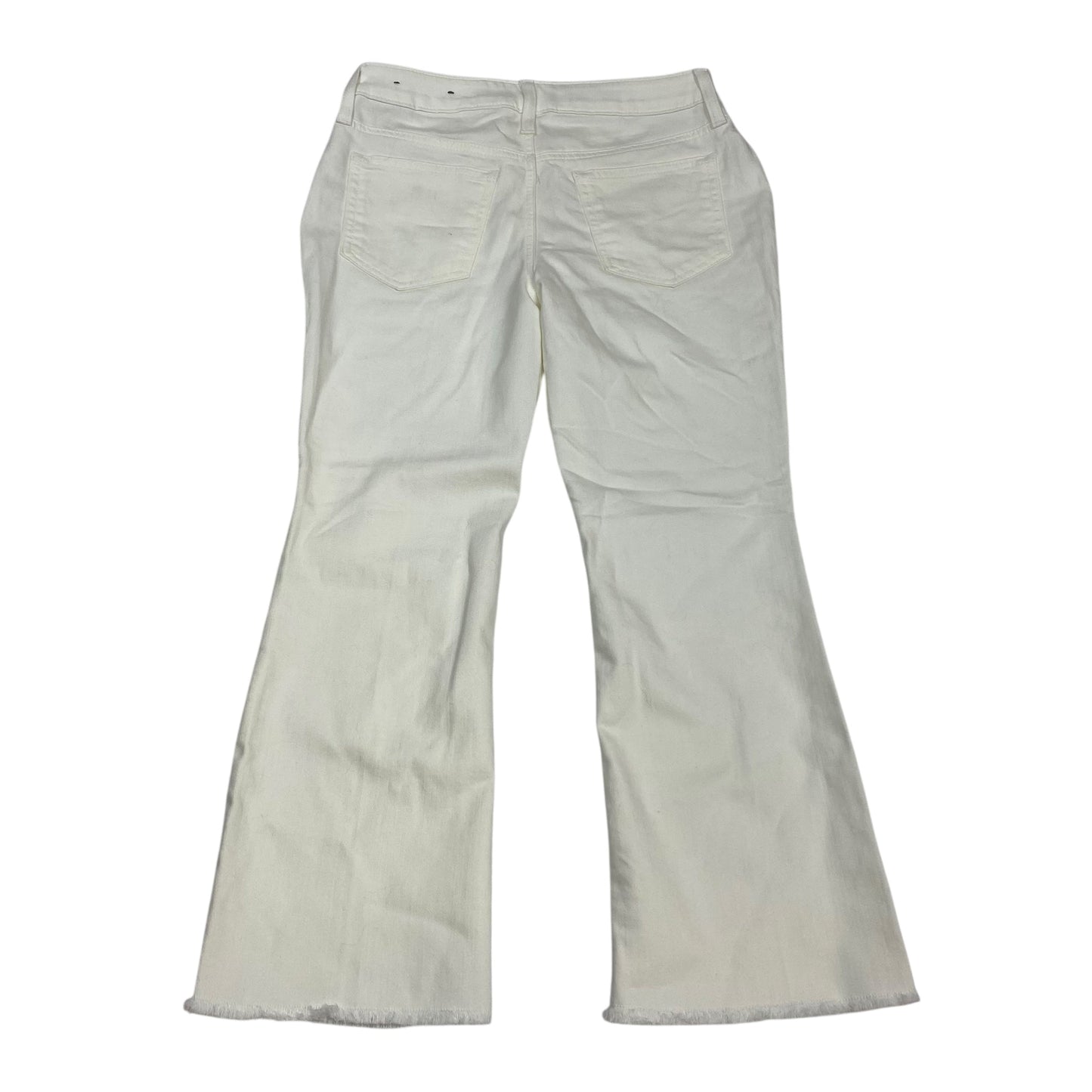 Jeans Flared By Chicos In Cream Denim, Size:2P