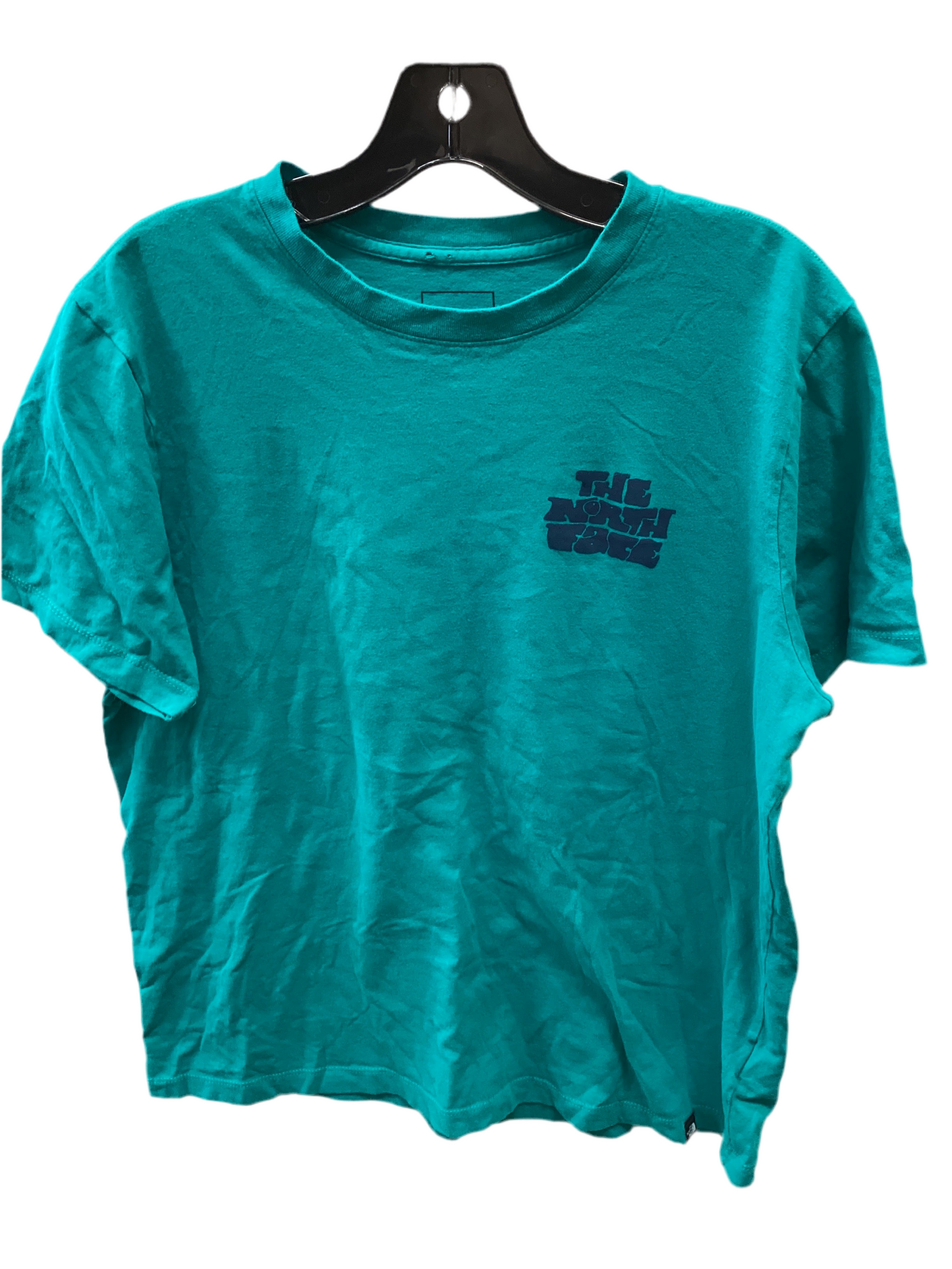 Athletic Top Ss By The North Face In Teal, Size:L