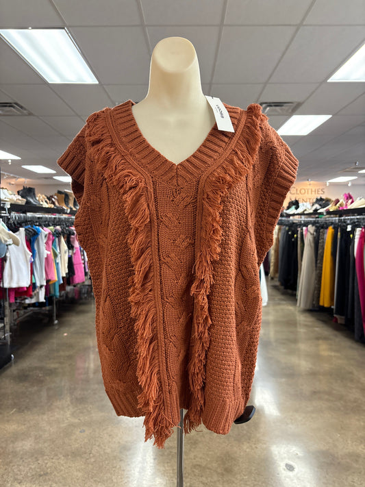 Sweater By Vigoss In Orange, Size:S