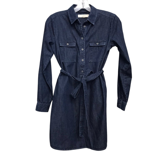 Dress Casual Maxi By Loft In Blue Denim, Size:Xsp