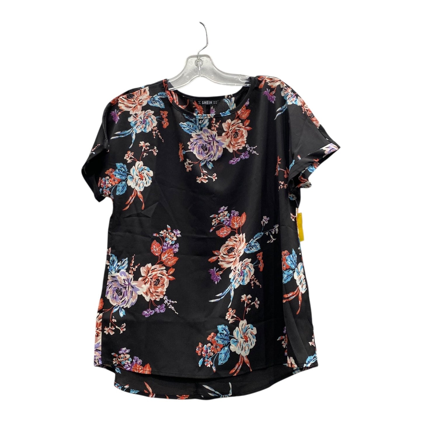 Top Ss By Shein In Black & Orange, Size:M