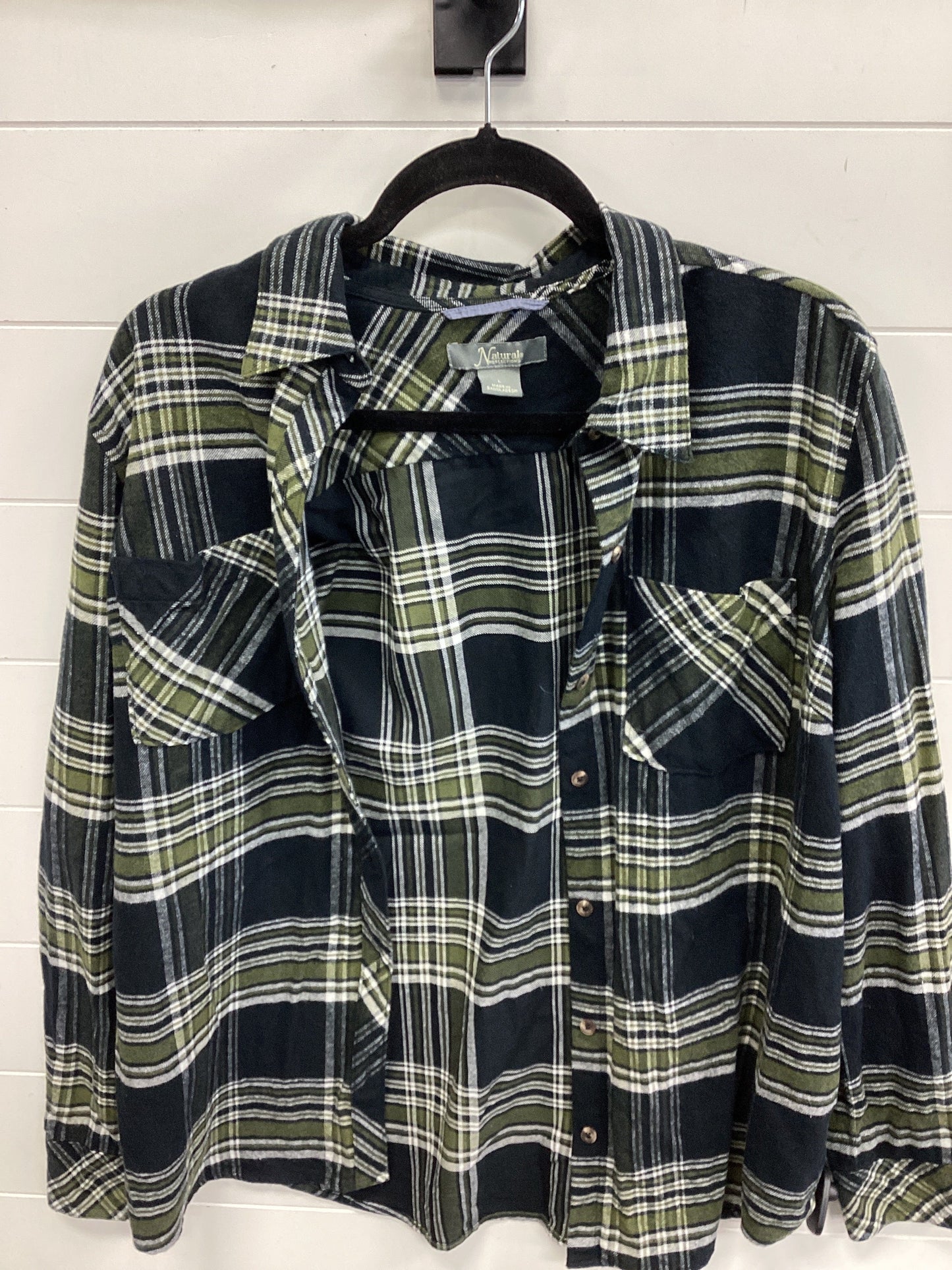 Top Ls By Natural Reflections In Green, Size:L