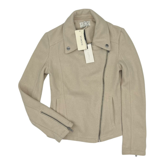 Jacket Moto By Z Supply In Cream, Size:Xs