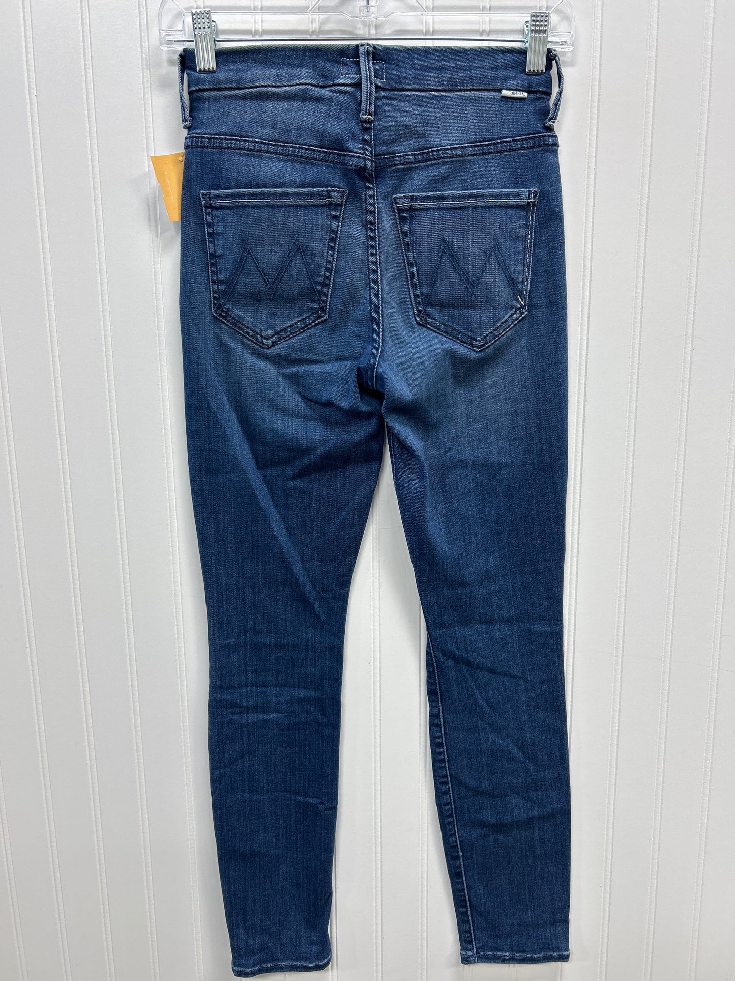 Jeans Skinny By Mother In Blue Denim, Size:0