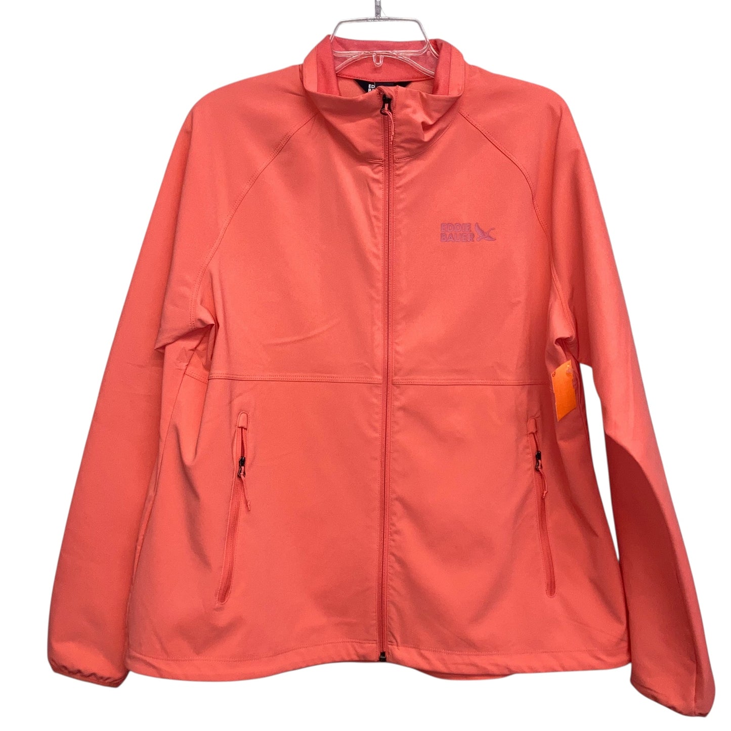 Athletic Jacket By Eddie Bauer In Orange, Size:Xl