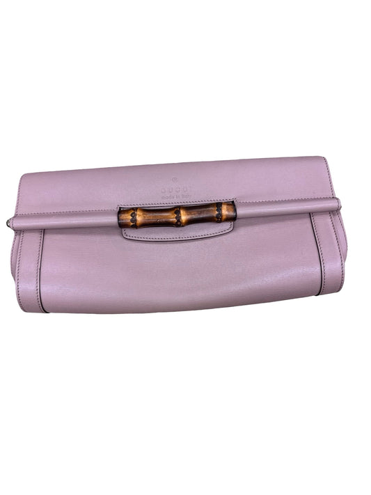 Clutch Luxury Designer By Gucci In Pink, Size:Large