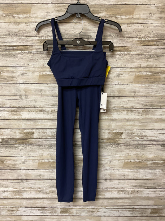 Athletic Pants 2Pc By Clothes Mentor In Navy, Size:4