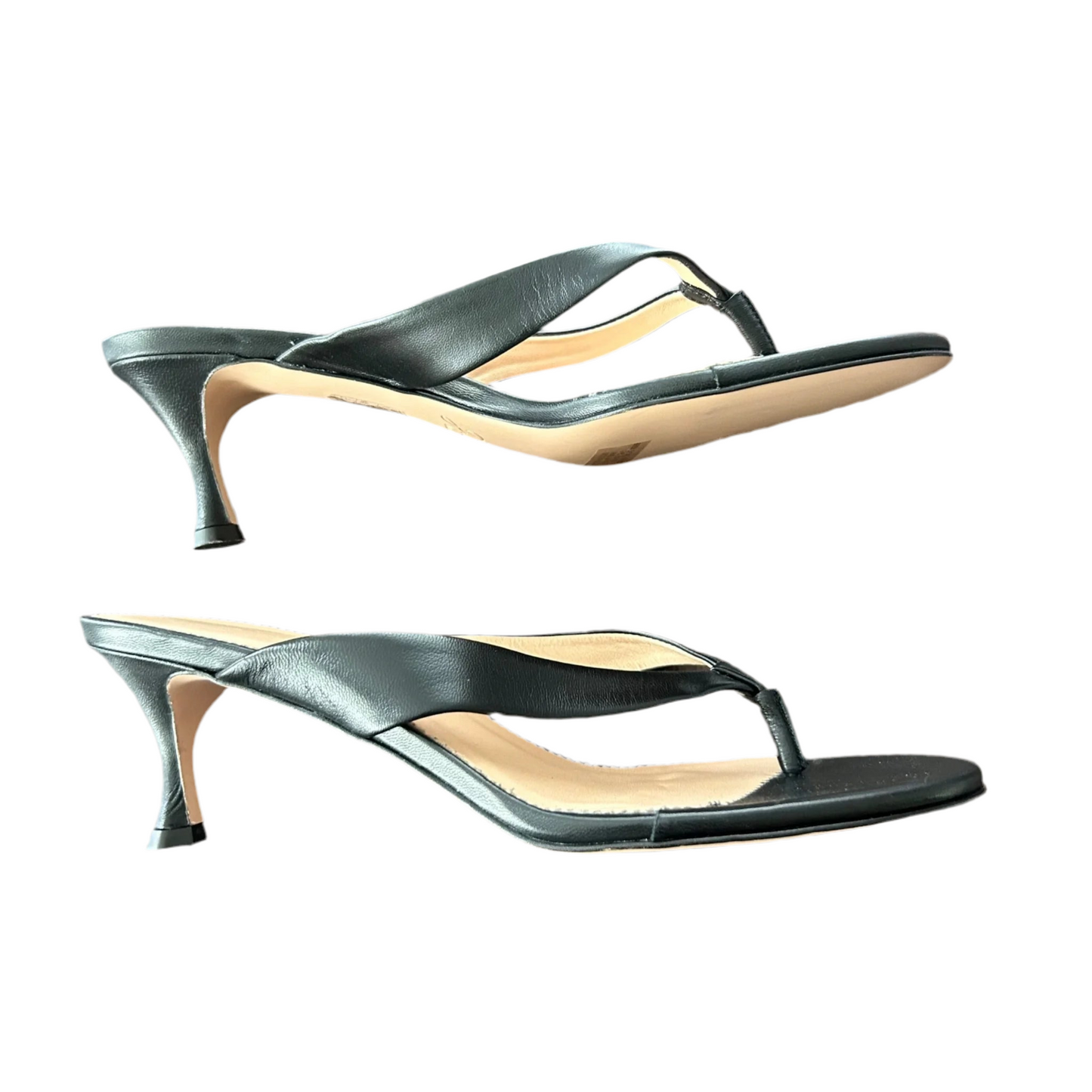 Sandals Heels Kitten By J. Crew In Black, Size: 9