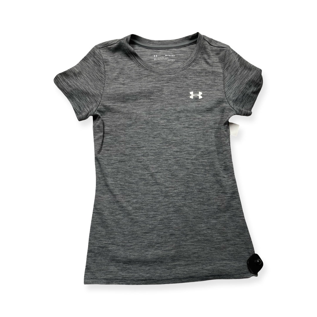 Athletic Top Ss By Under Armour In Grey, Size:Xs