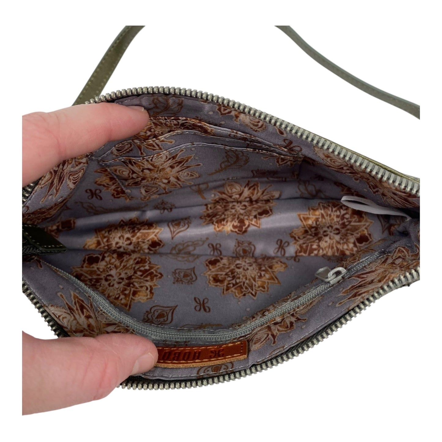 Crossbody Leather By Hobo Intl In Green, Size:Small