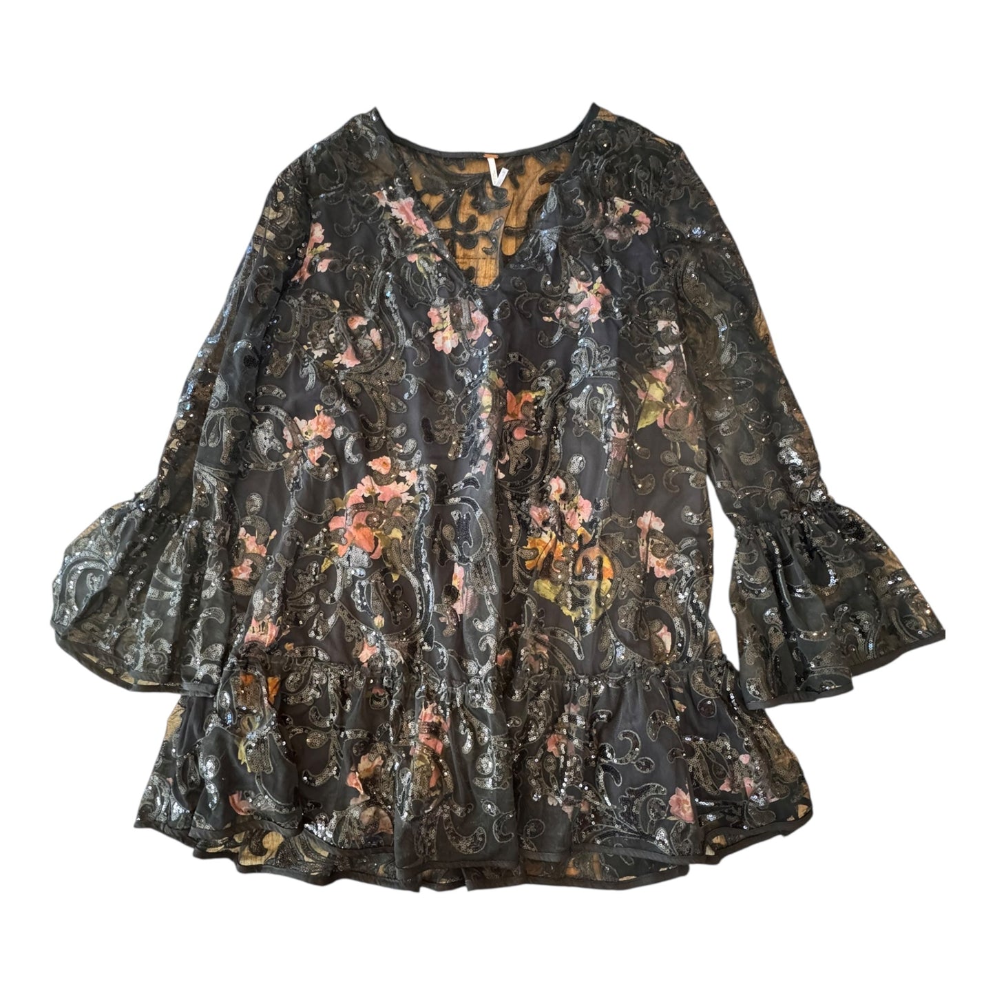 Tunic Ls By Free People In Black, Size:M