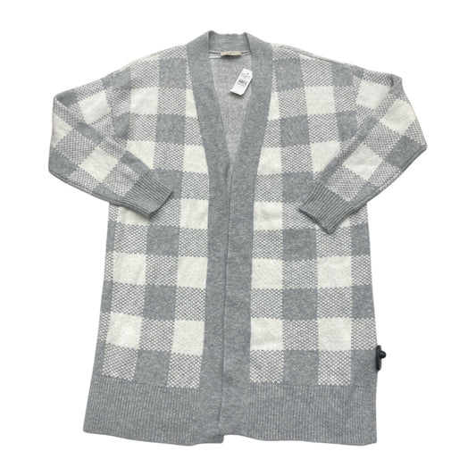 Sweater Cardigan By Loft In Grey, Size:L