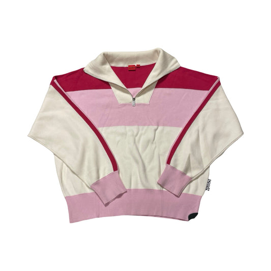 Sweater By Hugo Boss In Pink & White, Size:Xl