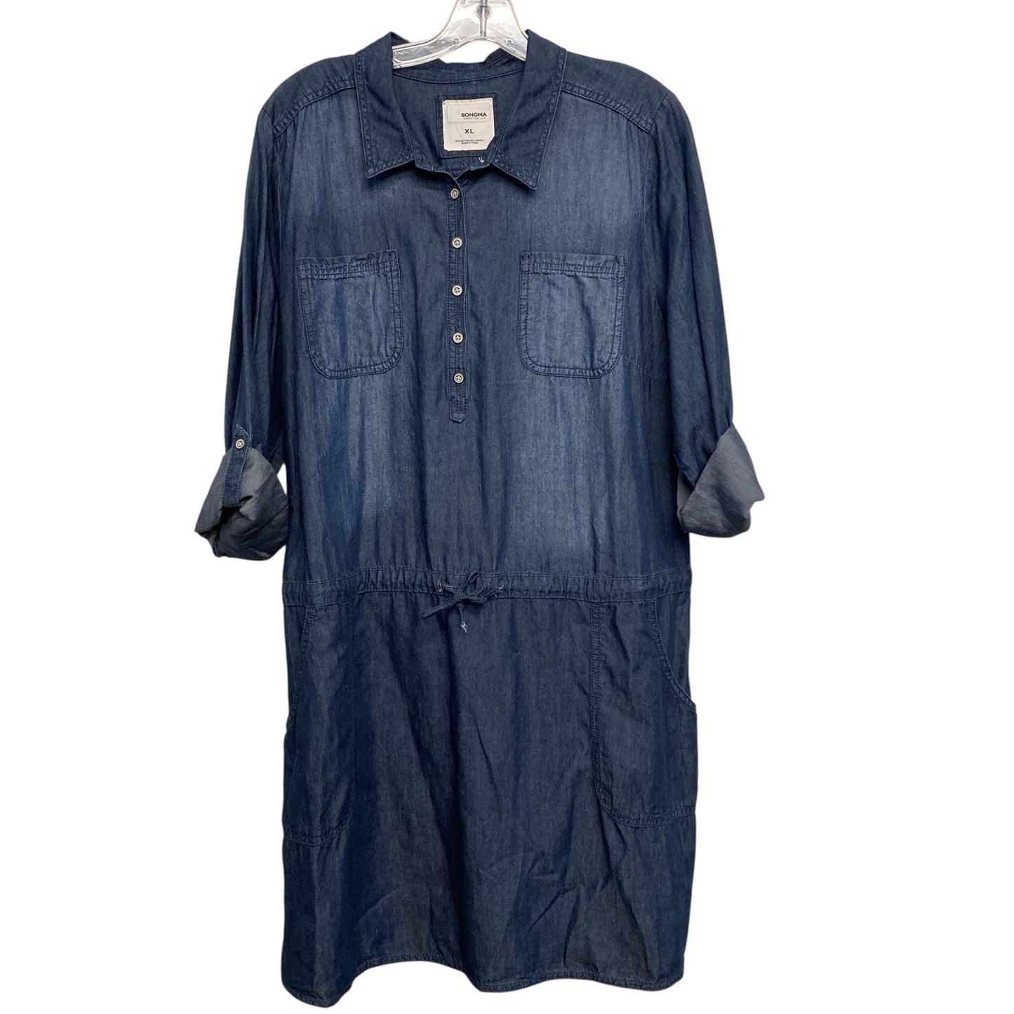Dress Casual Short By Sonoma In Blue Denim, Size:Xl