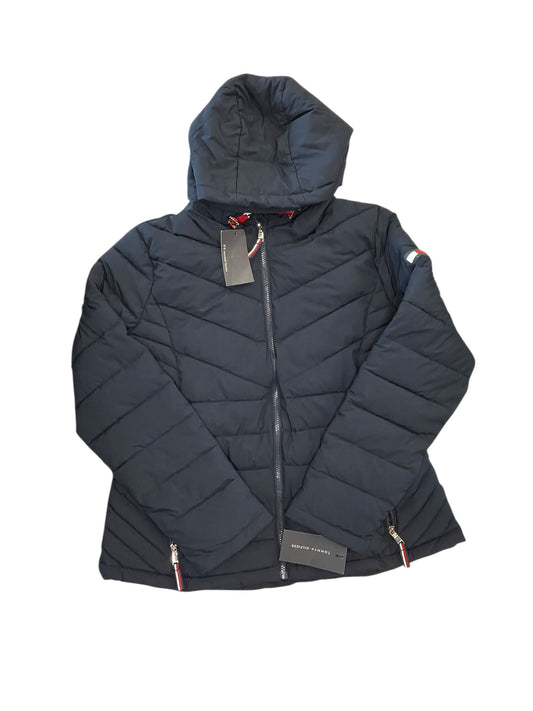Coat Puffer & Quilted By Tommy Hilfiger In Navy, Size:Xl