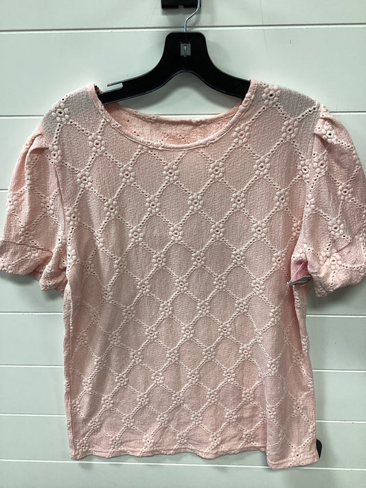 Top Ss By Clothes Mentor In Pink, Size:L