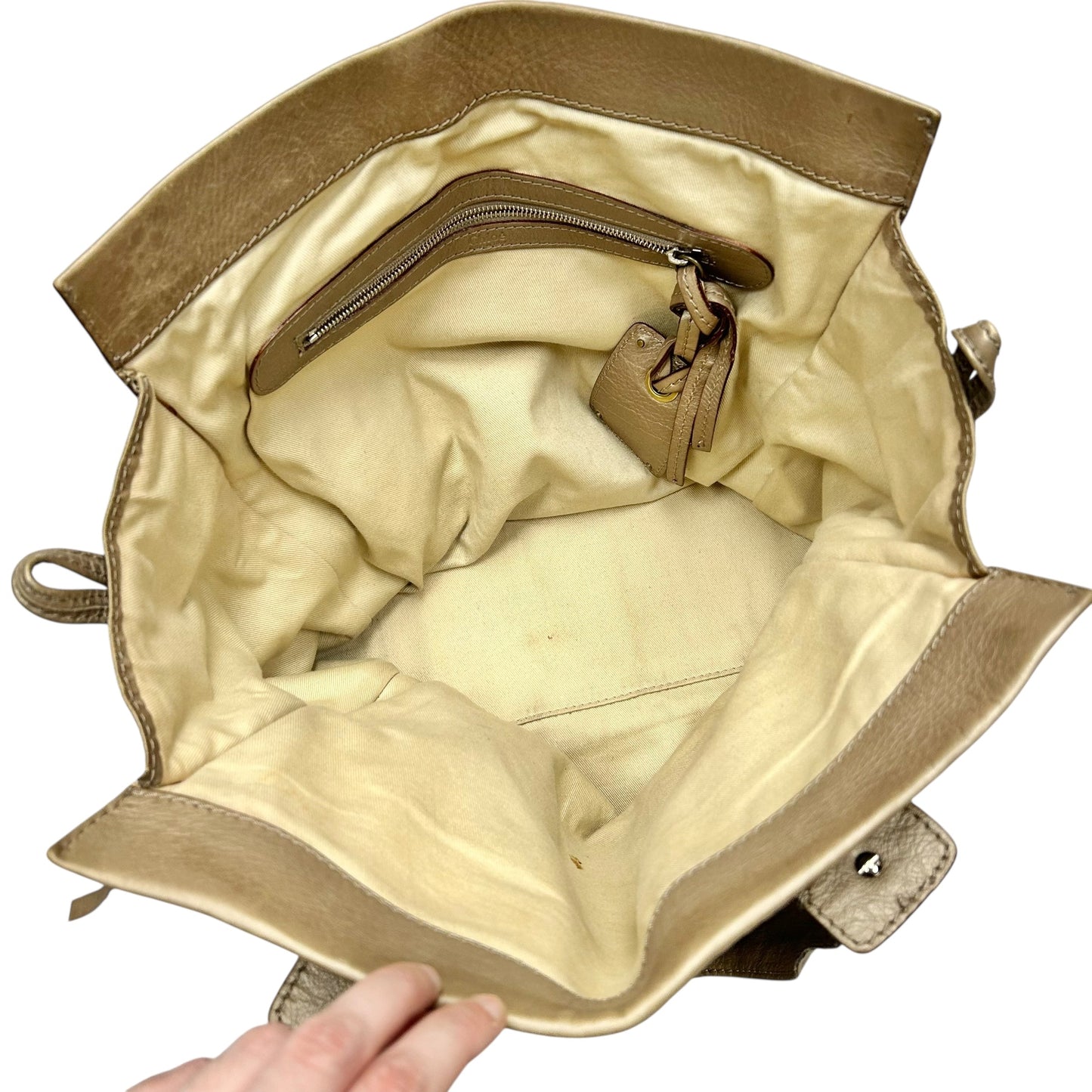 Handbag Luxury Designer By Chloe, Size: Large