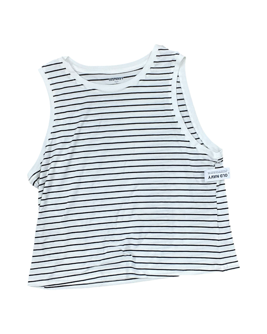 Top Sleeveless By Old Navy In White, Size:Xl
