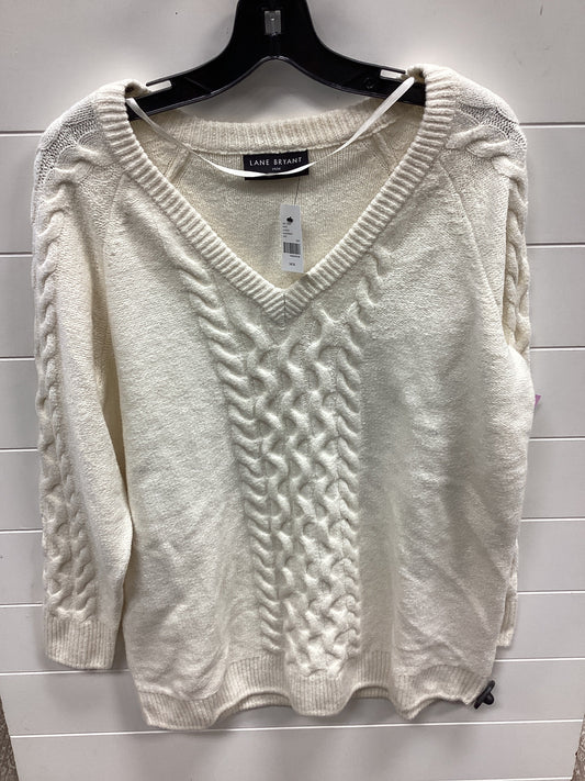 Sweater By Lane Bryant In Cream, Size:Xl