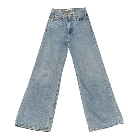 Jeans Wide Leg By Levis In Blue, Size:0