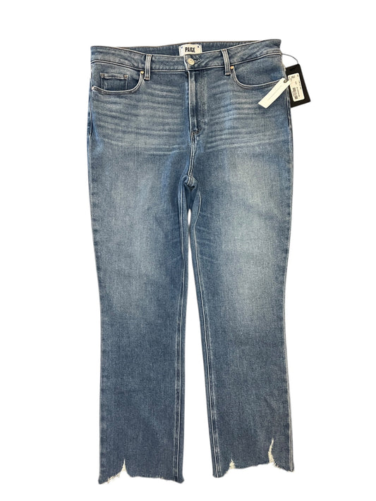 Jeans Straight By Paige In Blue Denim, Size:16