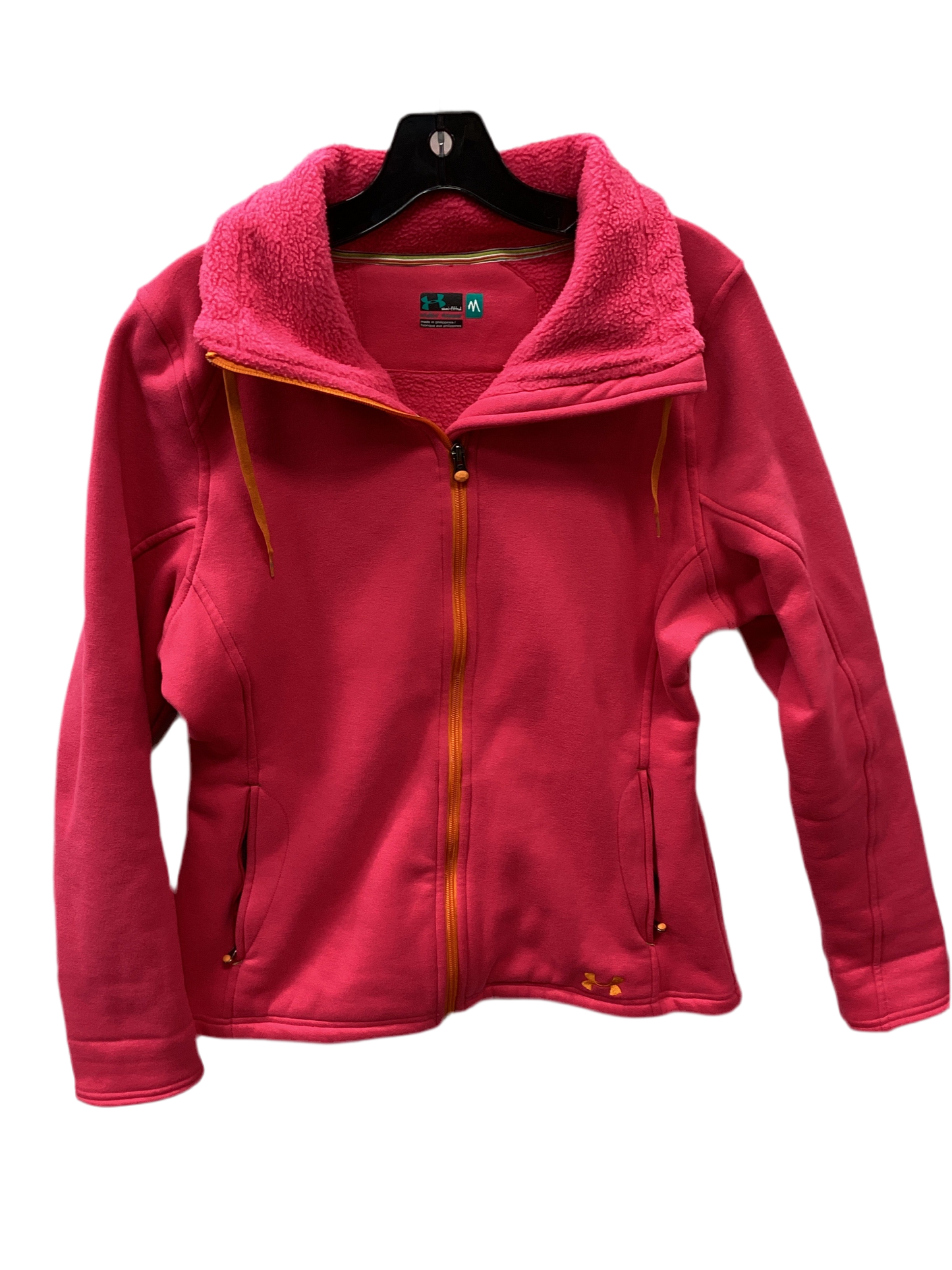 Athletic Jacket By Under Armour In Pink, Size:M