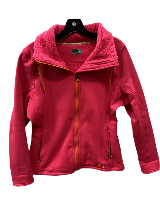 Athletic Jacket By Under Armour In Pink, Size:M