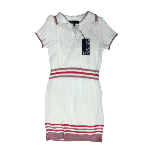 Dress Sweater By Clothes Mentor In Cream & Pink, Size:S