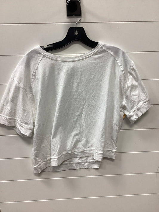 Athletic Top Ss By Zella In White, Size:M