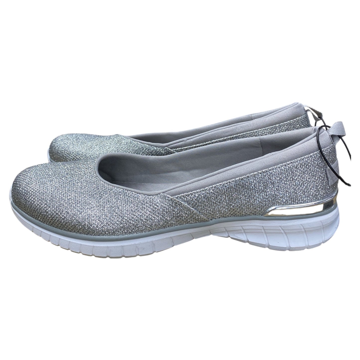 Shoes Flats By Skechers In Silver, Size:11