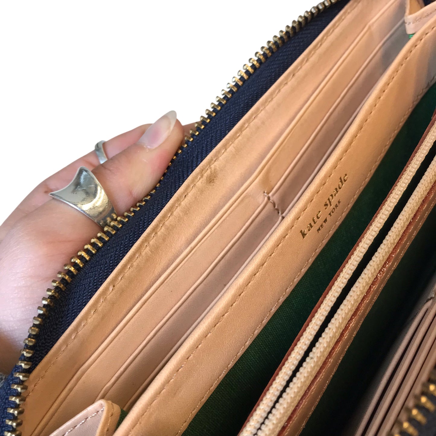 Wallet Designer By Kate Spade In Navy, Size:Large