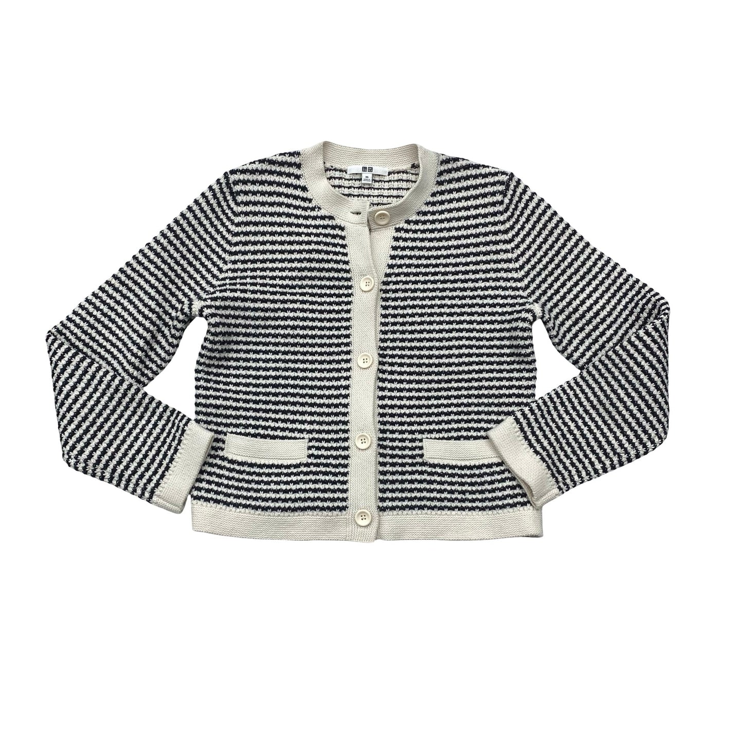 Blazer By Uniqlo In Striped Pattern, Size:Xs