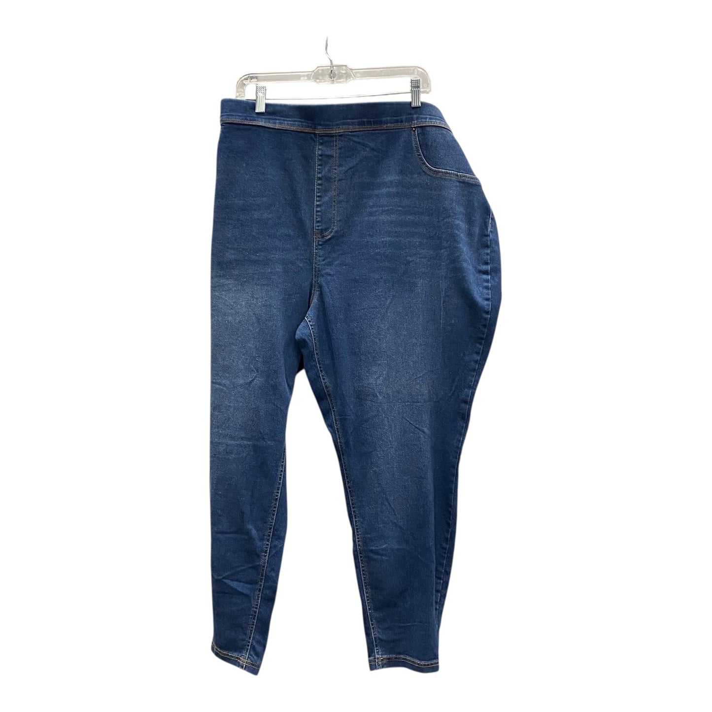 Jeans Jeggings By Terra & Sky In Blue, Size:28