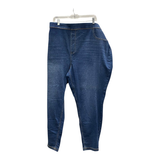 Jeans Jeggings By Terra & Sky In Blue, Size:28