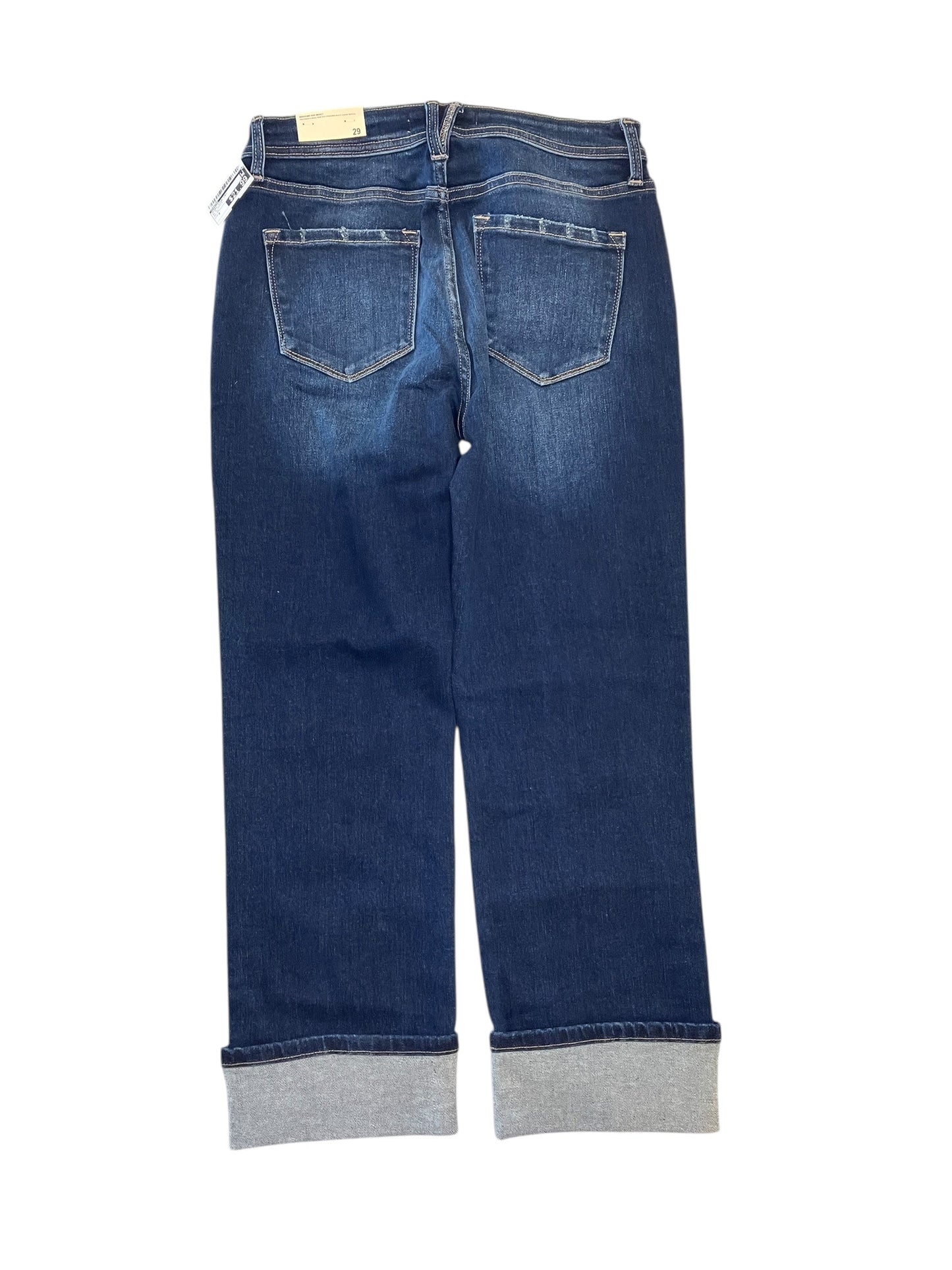 Jeans Wide Leg By Kancan In Blue Denim, Size:8