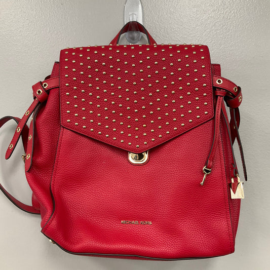 Backpack Designer By Michael Kors In Red, Size:Medium
