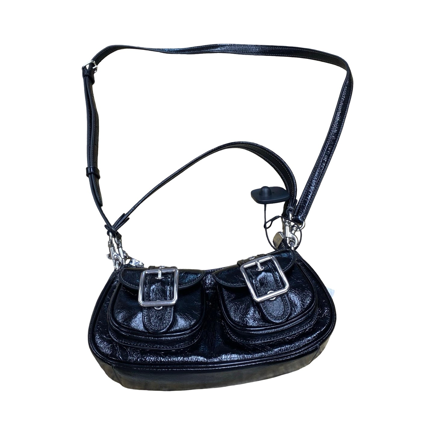 Handbag Designer By Coach In Black, Size:Small