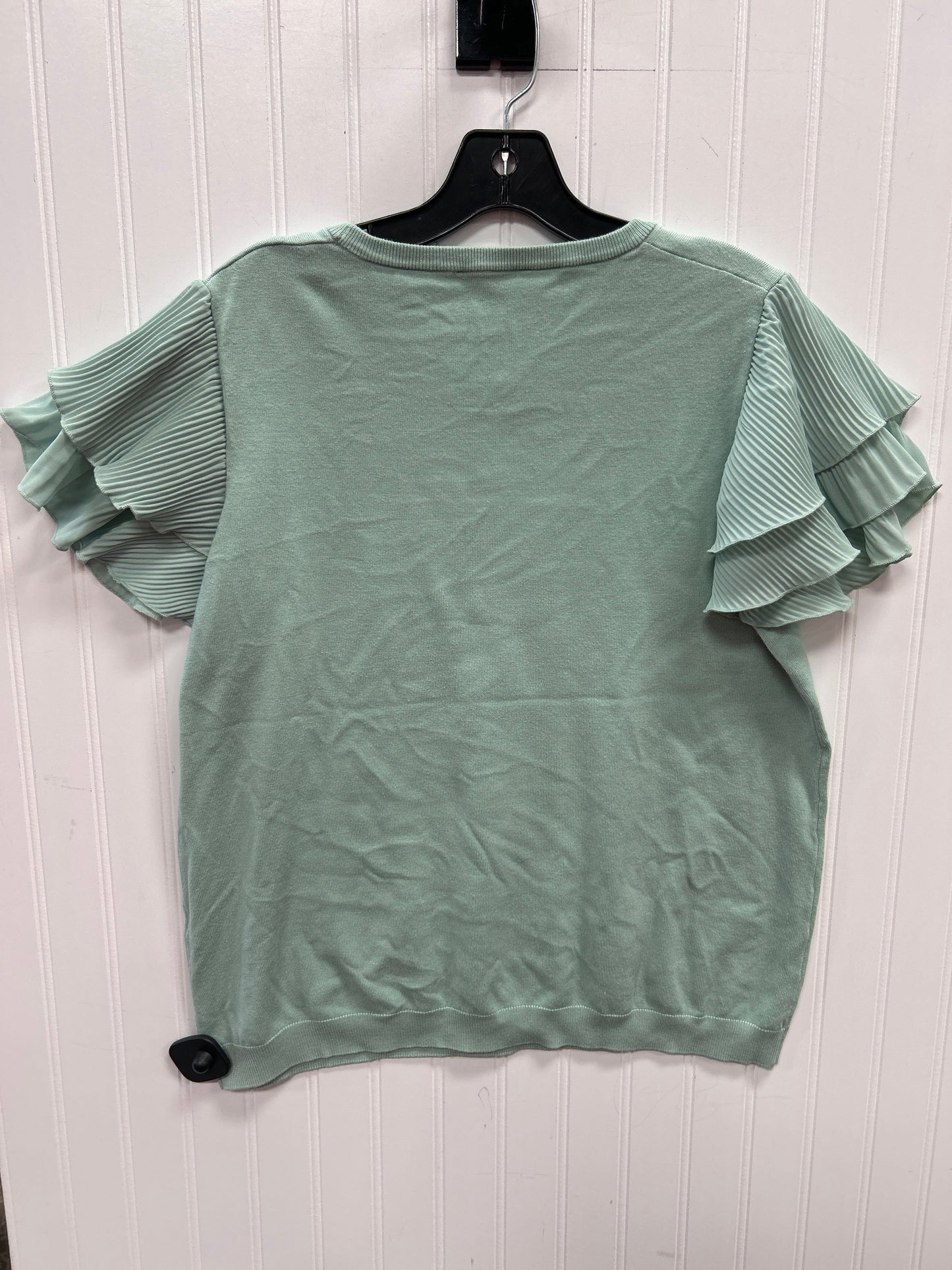 Top Ss By Adrianna Papell In Teal, Size:Xl