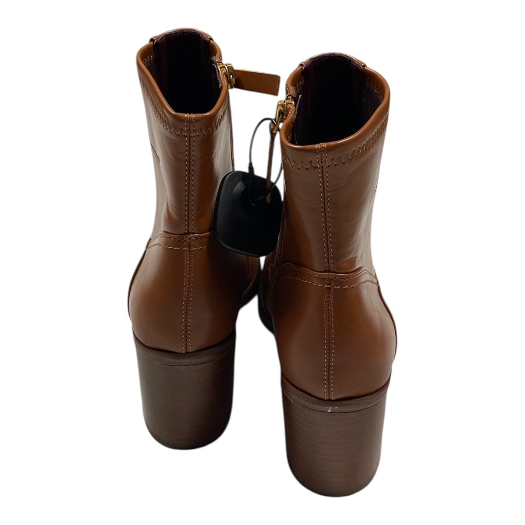 Boots Ankle Heels By Franco Sarto In Brown, Size:9.5