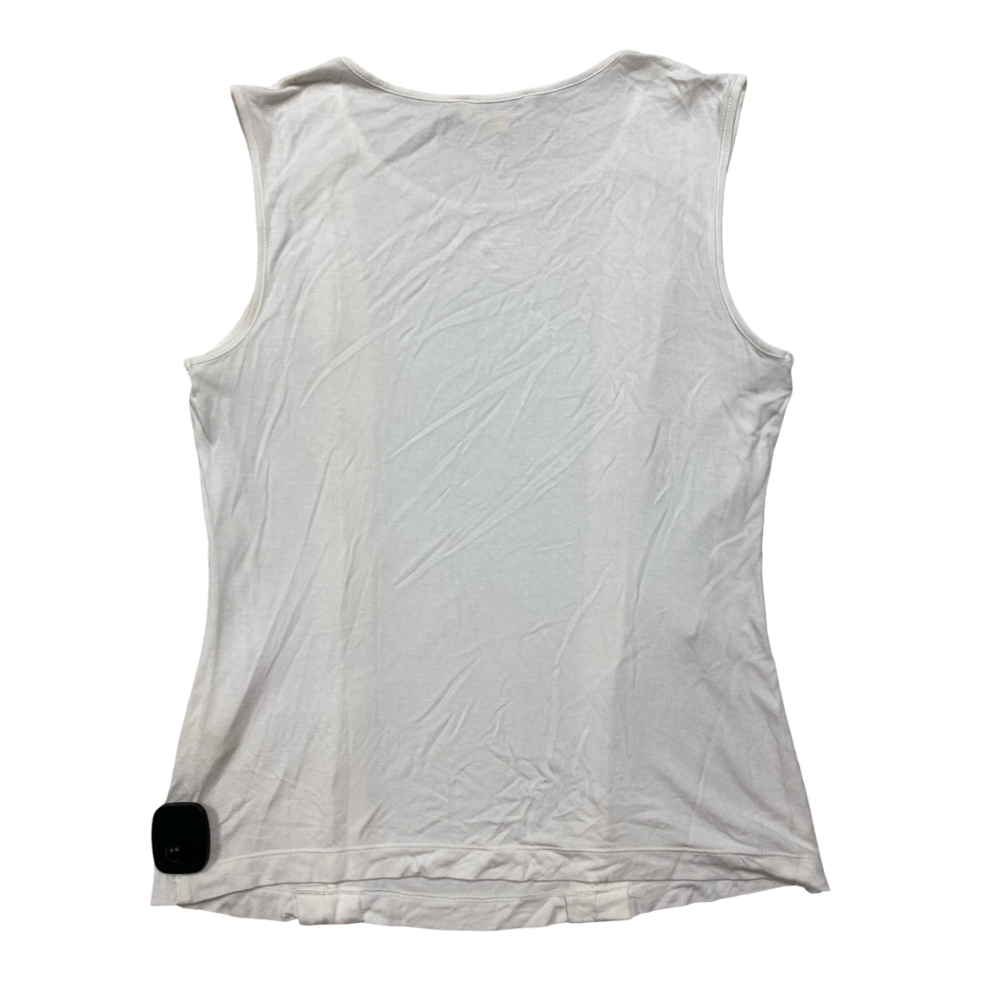 Top Sleeveless By Calvin Klein In White, Size:S